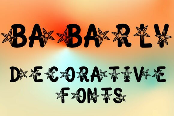 Babarly: A Coastal Decorative Font for Creative Projects