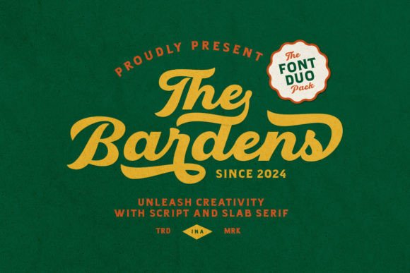 Bardens Font Duo: Blending Retro Script and Slab Serif