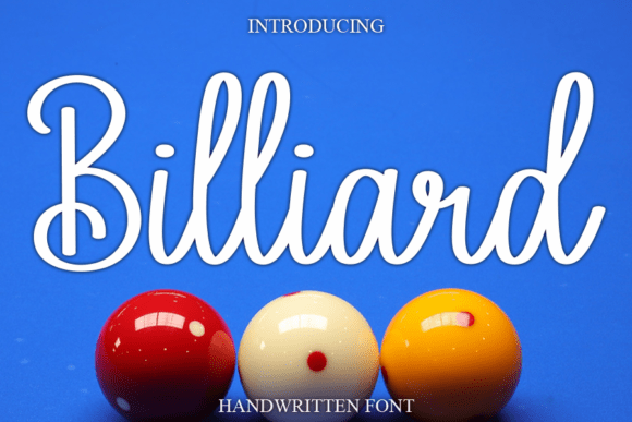 Billiard: The Sweet Handwritten Font for Joyful Branding