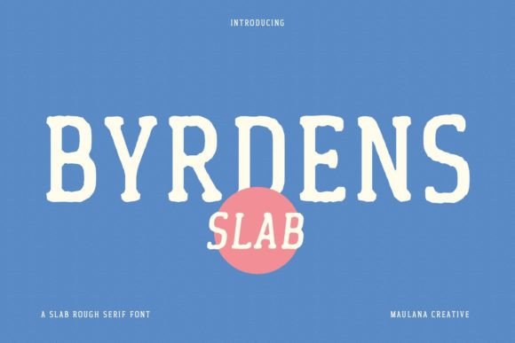 Byrdens: A Playful Retro Slab Serif for Standout Projects