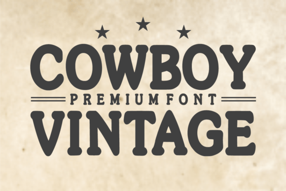 Cowboy Vintage: A Rugged Typeface for Bold Brands