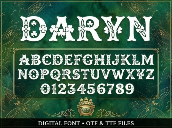 Daryn: A Display Font for Bold, Artistic Headlines