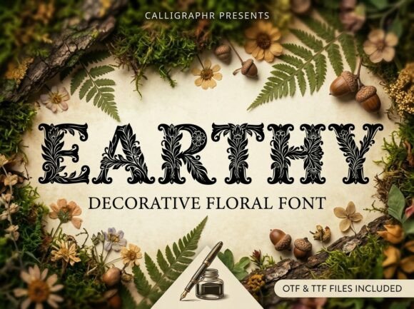 Earthy: A Magical Woodland Font for Fairytale Design