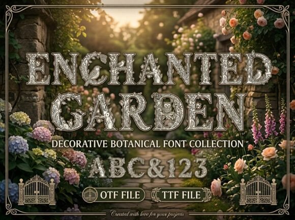 Enchanted Garden Monogram: Weaving Nature into Your Designs