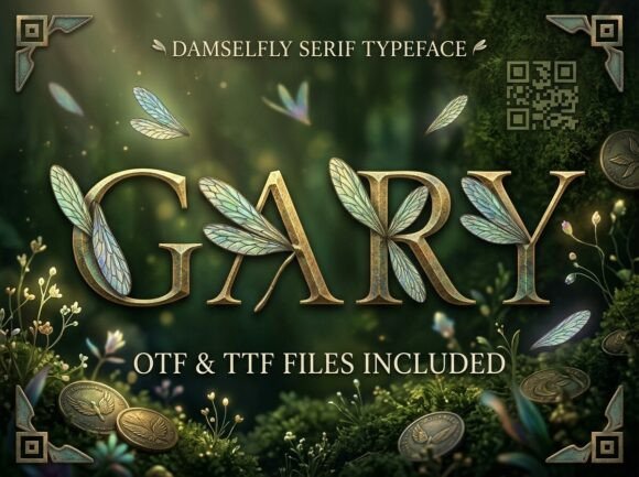 Gary: The Decorative Display Font That Commands Attention