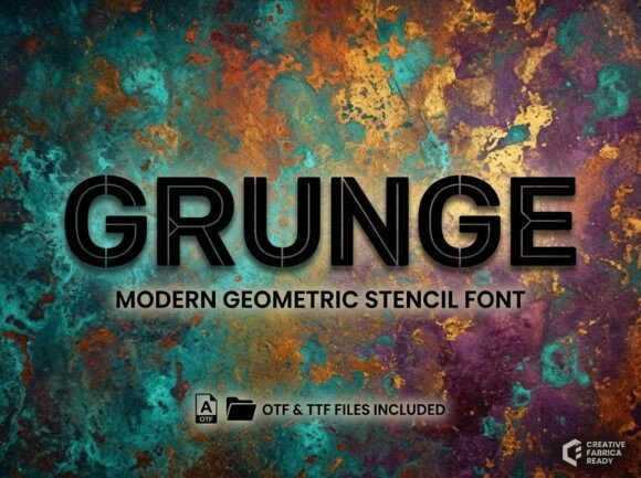 Inject Industrial Edge with Grunge Font