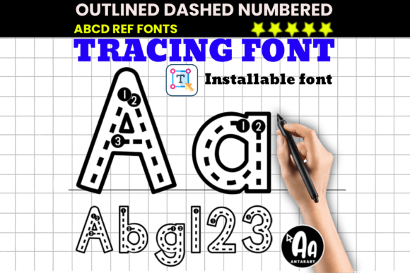 Practical Design with Outlined Dashed Tracing