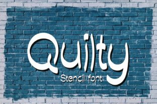 Quilty: A Stencil Font for Casual Charm