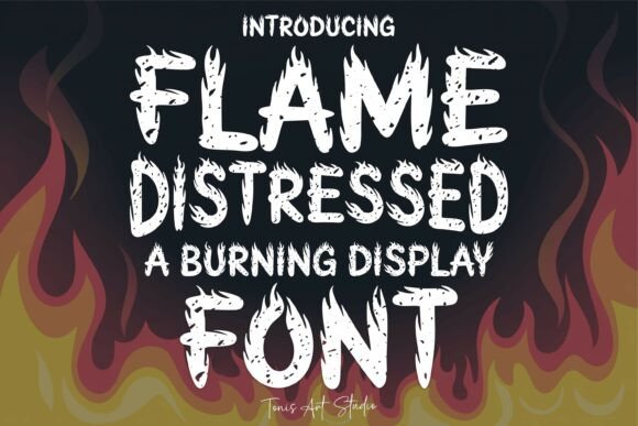 Set Your Projects Ablaze with Flame Distressed