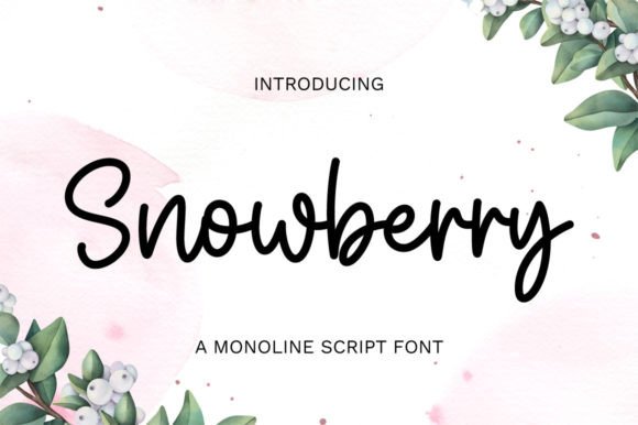 Snowberry: The Delicate Script for Modern Design