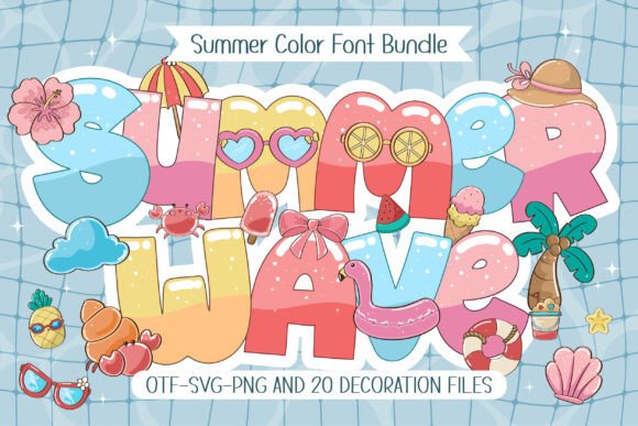 Summer Wave: A Bubbly Font for Your Warm-Weather Designs