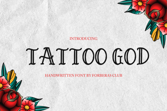 Tattoo God: The Bold Display Font for Authentic Branding
