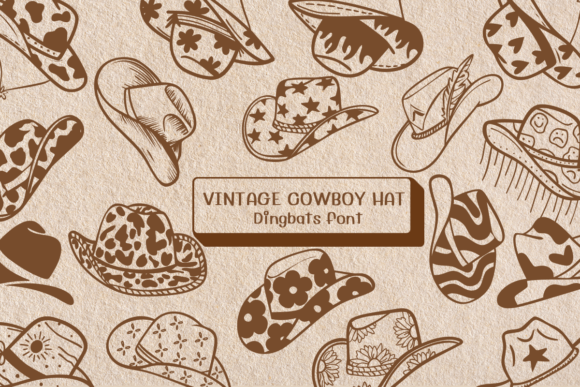 Unleash Your Creative Spirit with the Vintage Cowboy Hat Typeface